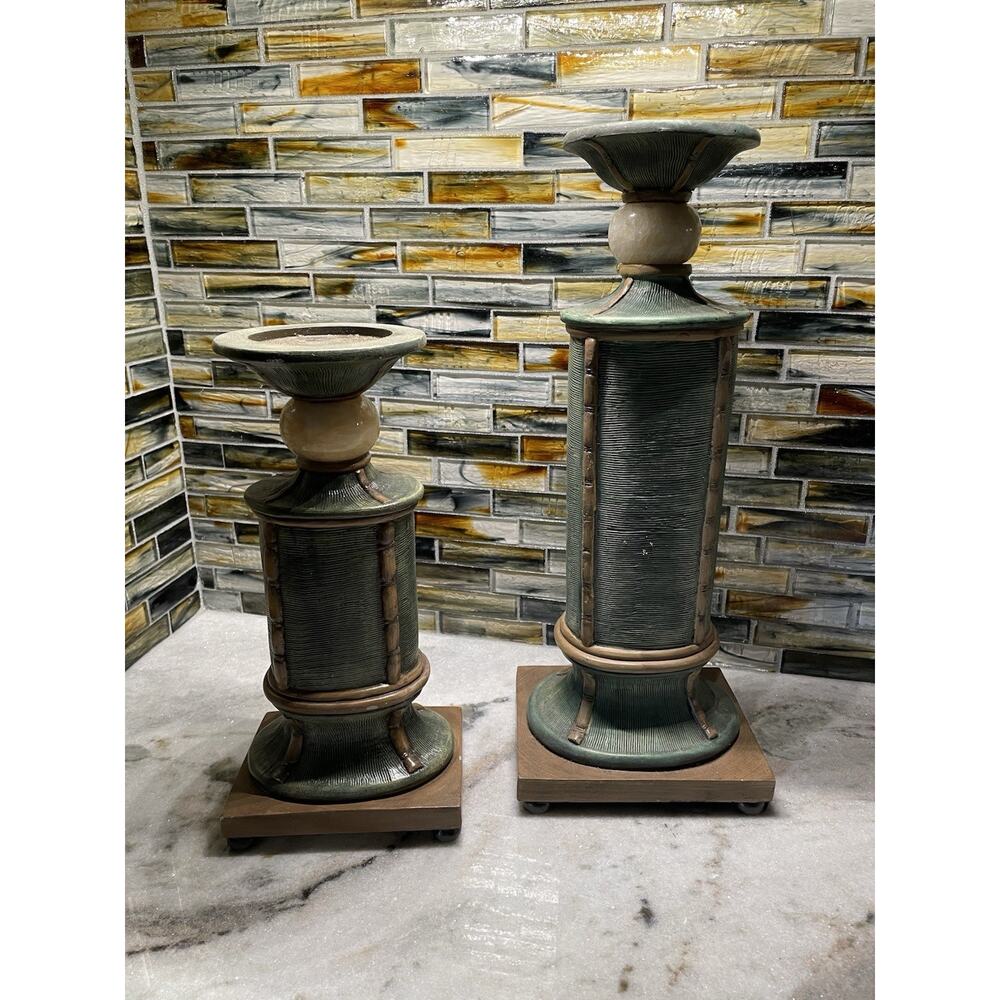 Pacific Coast Lighting Ceramic And Marble Candle Holders Pillars Candlesticks